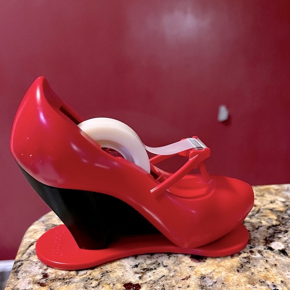 scotch Office 22 Scotch Tape Dispenser Red High Heel Shoe Novelty